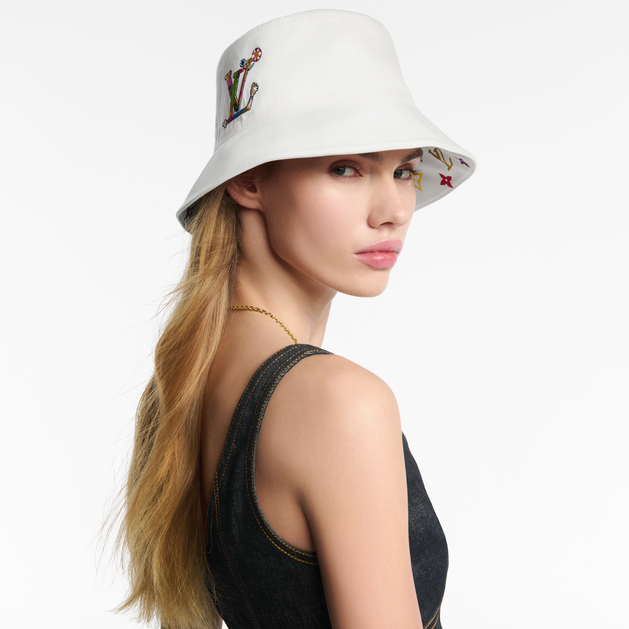 Louis Vuitton リバーシブル バケットハット LV x TM Reversible Superflat Bucket Hat S00 - Women - Accessories